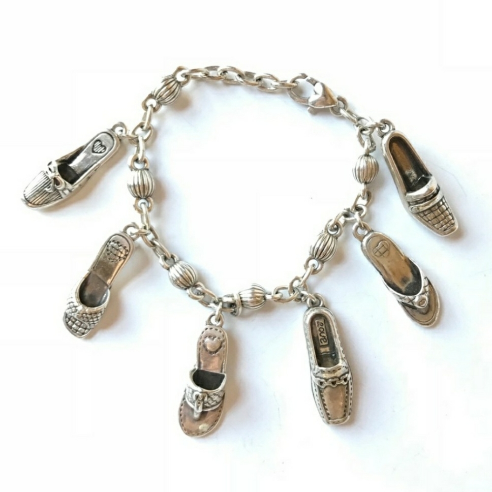 Brighton Shoe Flip flop Charm Bracelet